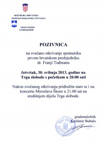 poziv Tuđman